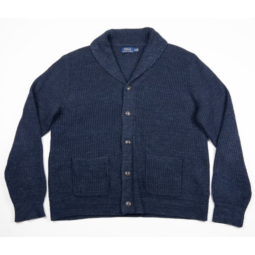 Polo by Ralph Lauren Navy Blue Cardigan Sweater